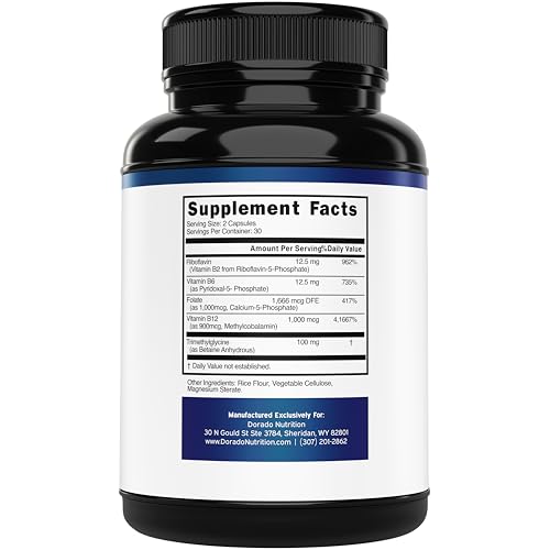 Methylated Multivitamin (Methylated and Activated Vitamins Only - Methylated B Complex with Trimethylglycine (TMG) and Methylfolate)(Non-GMO, Gluten Free MTHFR Supplement) - USA Made - 120 Capsules