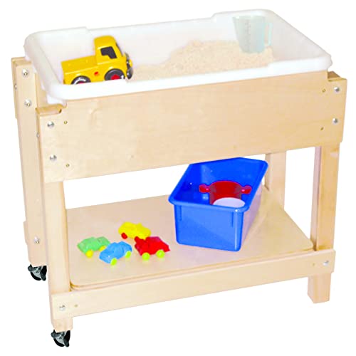 Wood Designs WD11811 Petite Sand and Water Table with Lid/Shelf, 24 x 28 x 15″ (H x W x D)