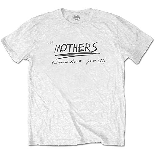 Rock Off White Frank Zappa Filmore East Officiel T-Shirt Hommes Unisexe - Les Beatles, Paul McCartney, John Lennon, RIngo Starr, George Harrison Rock Off White Frank Zappa Filmore East Officiel T-Shirt Hommes Unisexe