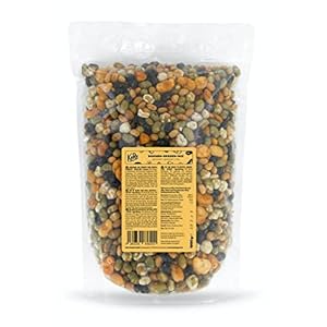 KoRo – Bohnen-Erbsen-Mix Snack 1 kg – Hülsenfrüchte Snack geröstet und gesalzen in Vorteilspackung