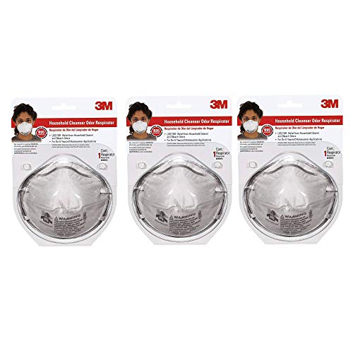 Roll over image to zoom in 3M R8730B Bleach Odor Respirator, Non-Valved, Disposable Respirator - 3 PACK