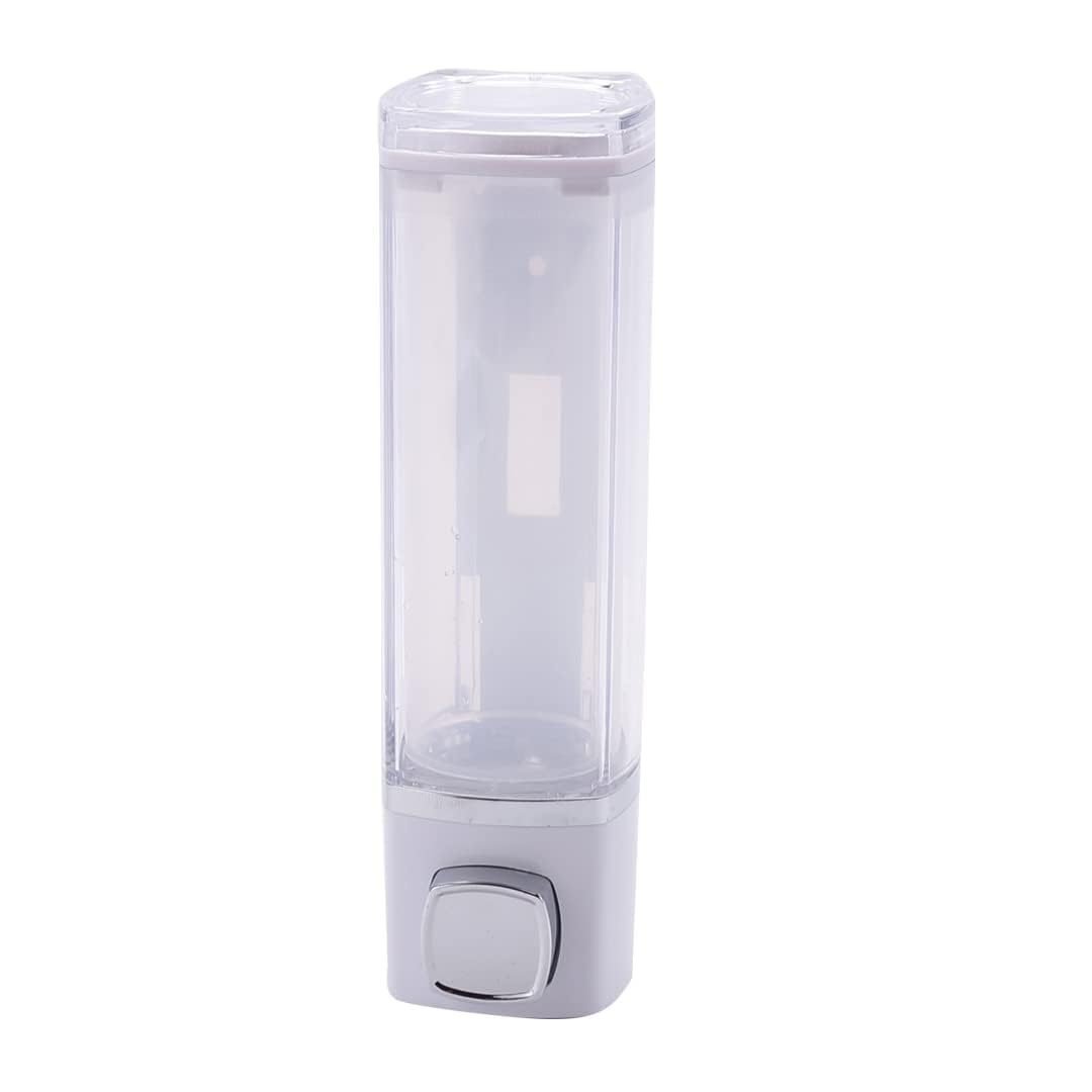 Kuber Industries Manual Shampoo & Soap Dispenser | Wall Mounted | Soap Dispenser for Kitchen & Bathroom | Refillable, Lightweight & Durable | Easy to Clean | White (Pack of 1) (B0B933C74L) Amazon Price History, Amazon Price Tracker