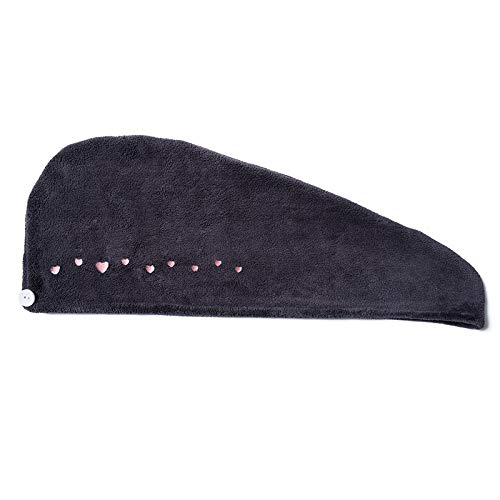 Serviette Cheveux,Cheveux Secs Cap,Cheveux Séchage Serviettes,Microfibre Fournitures de Salle de Bain Épaississement Rapide Doux Cheveux secs Turban pour Douche Piscine,25cm×65cm(Blanc,noir,rose) Cover