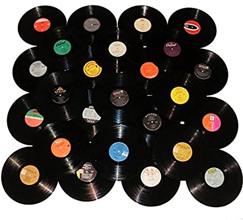 VinylShopUS – Lot of 12″ Vinyl Records for Crafts & Decoration Artwork for Party Decor Artist Studio Vintage Look (Lot of 20)