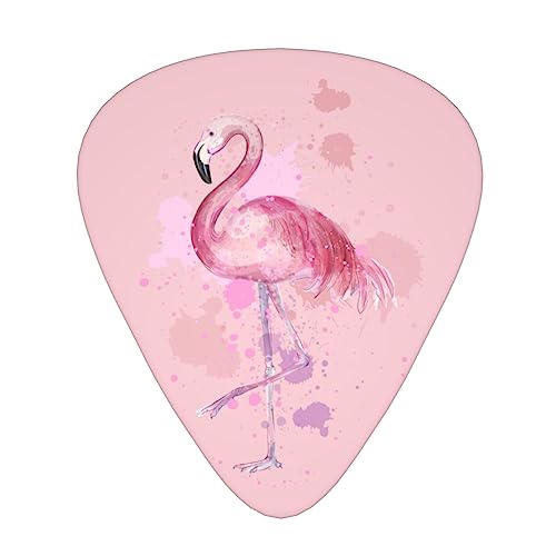 Lot de 12 médiators tendance et durables en forme de flamant rose avec boîte pour ukulélé guitare électrique basse - Les Beatles, Paul McCartney, John Lennon, RIngo Starr, George Harrison Lot de 12 médiators tendance et durables en forme de flamant rose avec boîte pour ukulélé guitare électrique basse