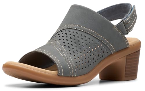 Image of Clarks Women's Emily2 Mist Heeled Sandal | Casual Sandals