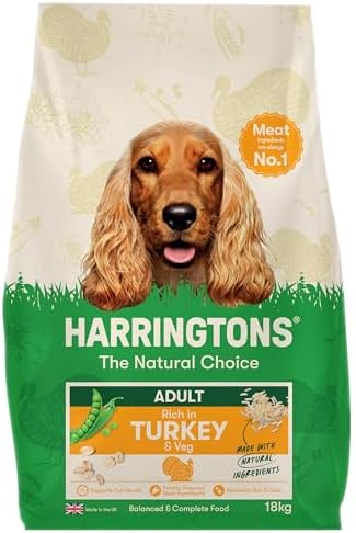 Harringtons Complete Dry Adult Dog Food Turkey & Veg 18kg - Made ...