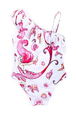 Kantenia Crianças Bebê Raparigas Um Ombro Unicórnio Um biquíni Roupa de Banho