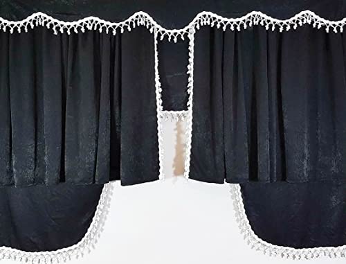 Rideaux de camion avec pompons pour toutes marques de poids lourd - 2