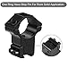 LONSEL 1'' Dovetail Scope Rings, 2Pcs High Profile & 2Pcs Medium Profile 1 Inch Scope Mount Rings for 11mm Dovetail Rails (Medium Profile - 2 Pack)