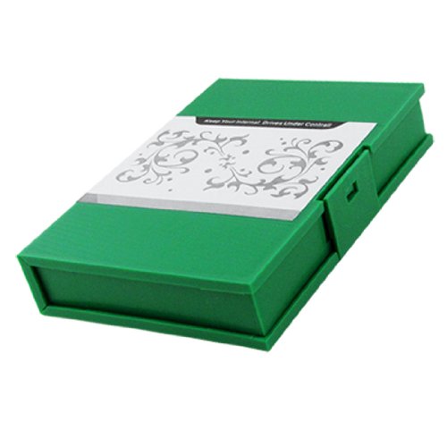 Caja externa para disco duro 3.5" color verde miniatura 1