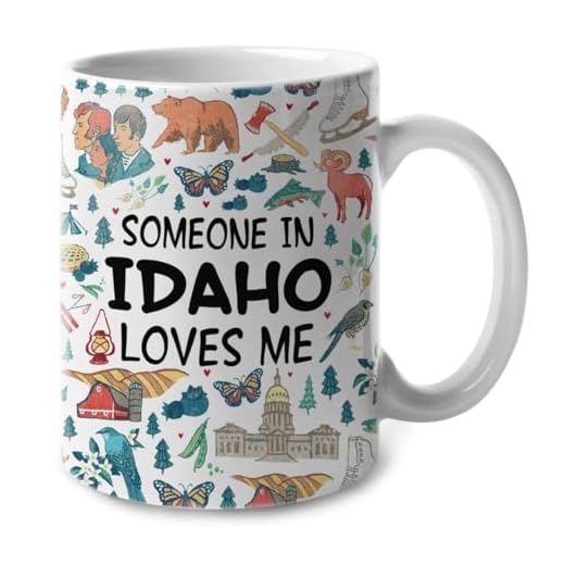 Lotacy Someone In Idaho Loves Me Coffee Tea Cup Mug 11oz, Long Distance Relationship Boyfriend Girlfriend Gift, Moving Away Going Away Friendship Gift