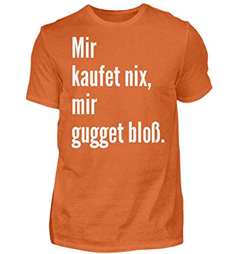 T-Shirt Haut de Gamme pour Homme Orange Éponge de Schwob en Taille XXXL