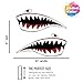 United by Color P40 Warhawk Shark Tiger 6 Inches (2Pk) - Strong Adhesive Motorcycle Helmet Stickers - No Fade, Used for Car, Laptop, Truck, Water Bottle, ATV