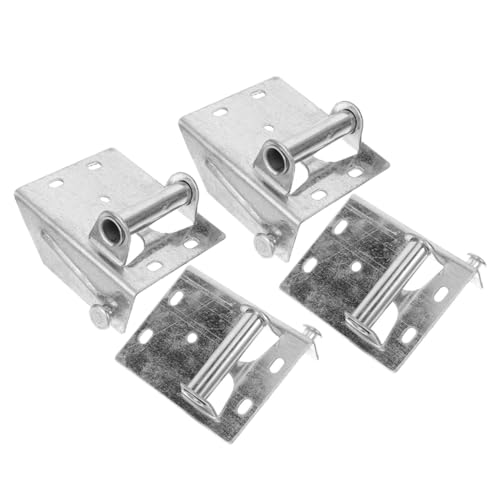 Abaodam 2組 ガレージドア用高強アイアンブラケット 対 住宅用耐久性ヒンジ部品 取付簡単 対応多メーカー交換用パーツ