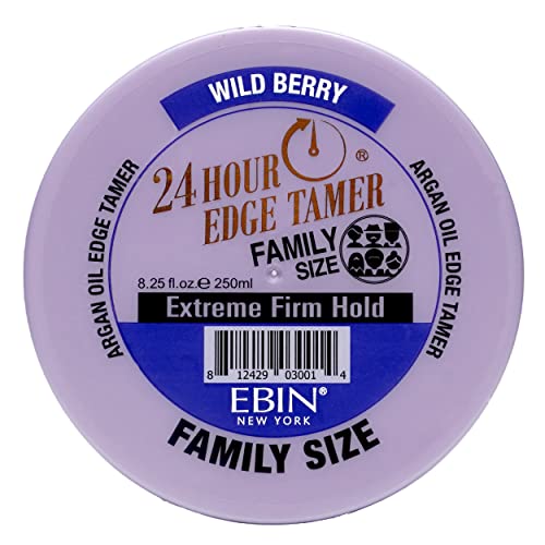 Ebin New York ETXWB250 24 Hour Edge Tamer Refresh (8.25Oz/ 250Ml, Wild Berry) | Extreme Firm Hold, Smooths & Tames Frizz | No Flaking Or Drying | High Shine, Long Lasting, All Hair Types cover