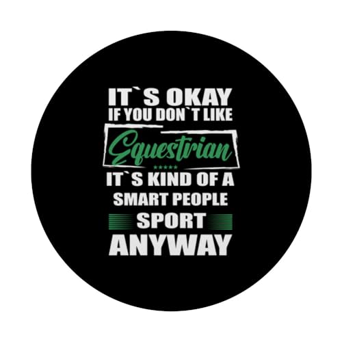It's Okay If You Don't Like Equestrian PopSockets Swappable PopGrip, Black - Image 3