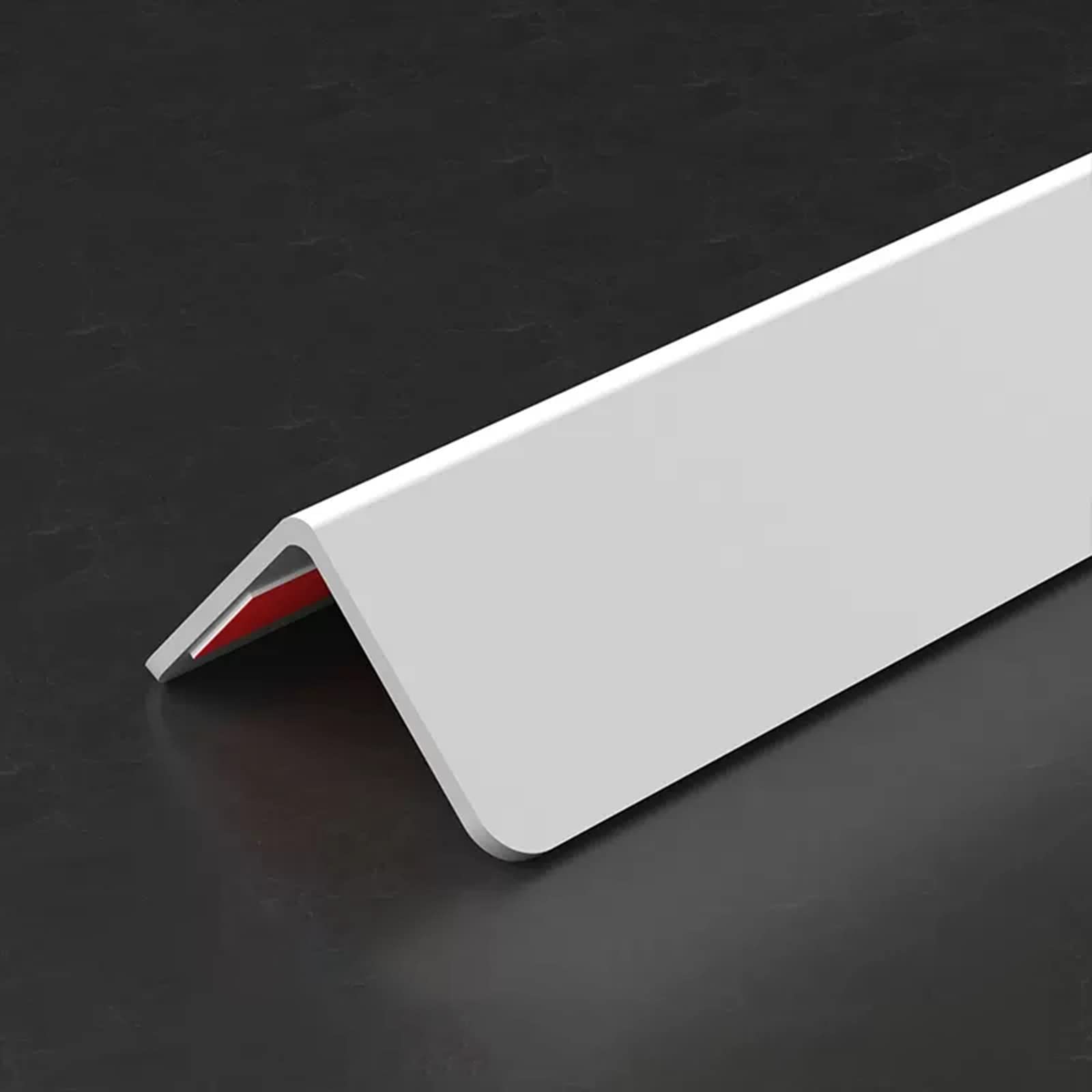 Alas de 1,4 Pulgadas Ajuste de Pared Ángulo de PVC, Protector de Esquina Autoadhesivo Parachoques para Muebles Alféizar de Ventana Encimeras Protector de Borde Tira Protectora de Borde