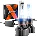 SEALIGHT H4/9003/HB2 LED Headlight Bulbs X1 Series Dual High/Low Beam Xenon White 6000K 6000LM