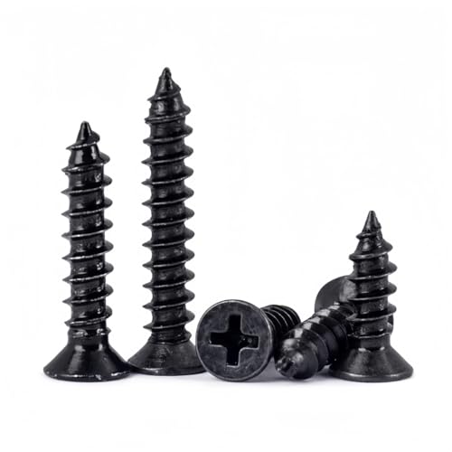 Tornillos autorroscantes negros 1000 unidades 1.2x5mm