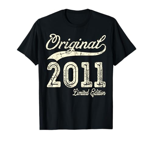 14th Birthday Gifts Men Boy Girl Vintage 2011 Original Parts T-Shirt