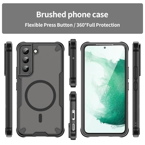 Htlhpxx for Samsung Galaxy S22 Magsafe Phone Case 6.1-inch-Black - image 3