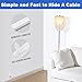 ZhiYo Mini Cord Hider - 170in PVC Self-Adhesive Cord Cover for TV, Extension Cord & USB Wires - Beige Wall Cable Hider for Wall Mounted TV - Seamless Connection
