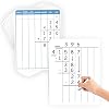 Aizweb 12 Pack Long Division Dry Erase Board Card,12 x 9 Multiplication Small Whiteboard Math Manipulatives for Kids Student Classroom Must Have Homeschool Teacher Supplies Learning Activities