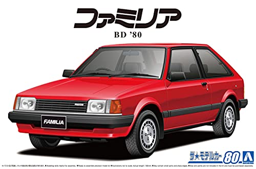 Modelo plástico Aoshima Mazda BD Familia 1:24 miniatura 4