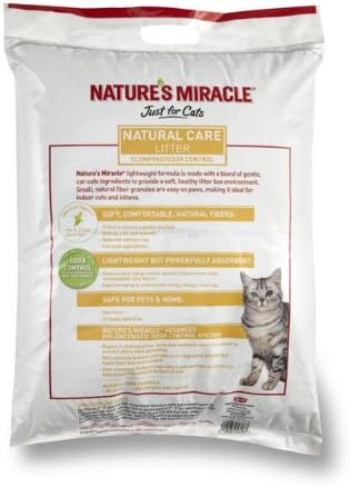 Nature's Miracle Odor Control Corn Cob Clumping Cat Litter, 18 lbs (5318)