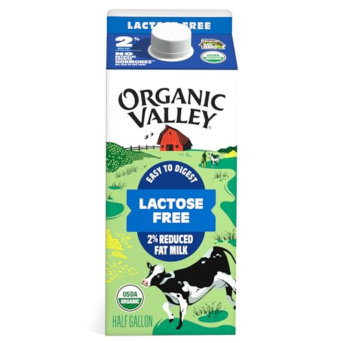 Organic Valley, Lactose Free, 2%, Half Gallon, 64 fl oz