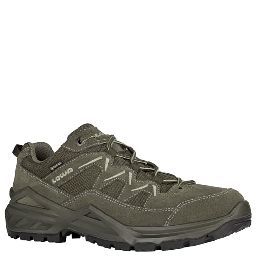 LOWA M Sirkos Evo GTX Lo Grün - Gore-Tex Leichter vielseitiger Herren Gore-Tex Multifunktionsschuh, Größe EU 42 - Far