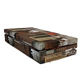FORTISLINE Klappmatratze 195x120x8cm, 3 teilige Faltmatratze, H2 Gästematratze, Camping Faltbare Kamping Bett, Waschbar Bezug, Erwachsene Klappbar, Reisematratze Schaumstoff Matratze (Berlin Motiv)