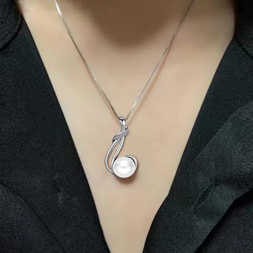 Collier de perles de culture d'eau douce 9-10mm en argent sterling d'une élégance rare
