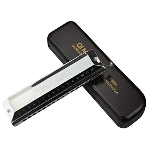 Harmonica Deluxe Harmonica Chromatique Professionnelle avec Bouton 16 Trous 64 Tons Clé C pour Débutants Band Player… - Les Beatles, Paul McCartney, John Lennon, RIngo Starr, George Harrison Harmonica Deluxe Harmonica Chromatique Professionnelle avec Bouton 16 Trous 64 Tons Clé C pour Débutants Band Player…