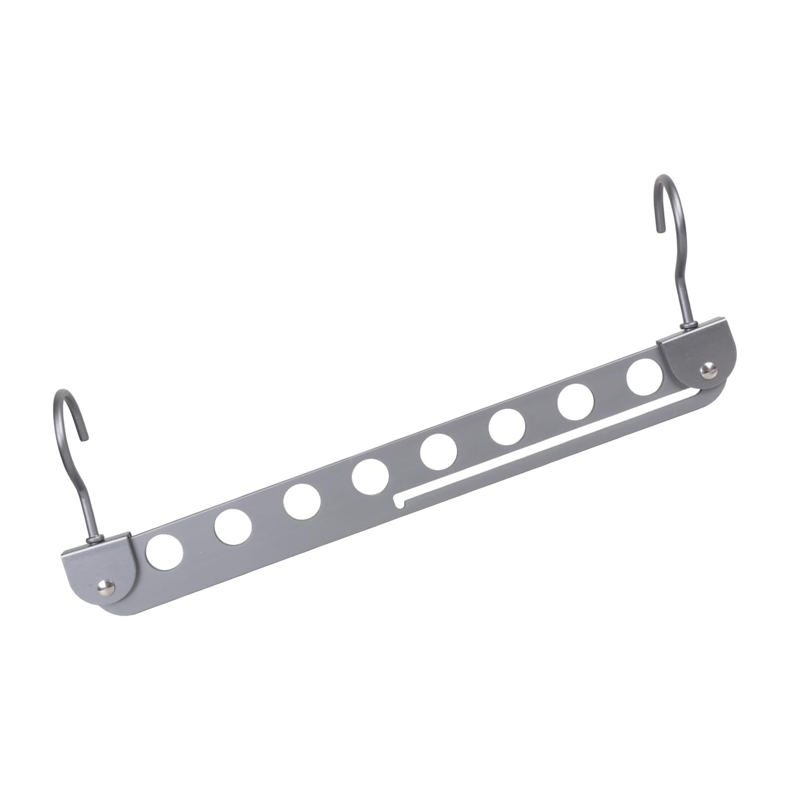 NEWFT Aluminum Alloy Multi Hook Hanger 6/8 Holes Space Saving Solution for Closet Laundry Room Travel Essential Scarf Tie Towel Organiser