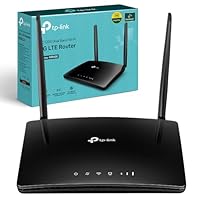 TP-Link AC1200 4G+ Cat4 Wireless Dual Band Router, 4X10/100Mbp ports, 4G Network Micro SIM Slot Unlocked, Connects up to 64 Devices, Plug and Play, Guest & Parental Control, UK Plug (Archer MR400)