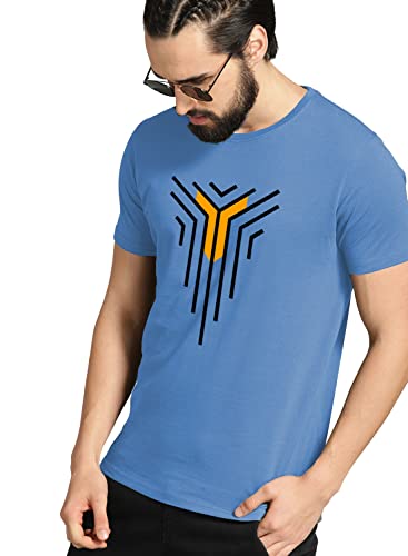 Image of ADRO Men's Solid Regular Fit T-Shirt