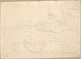 Historic 1805 Wall Map - [Map of Area of Spanish West Florida Bounded by The Comite River on The west and The Amite River on The East 30in x 24in