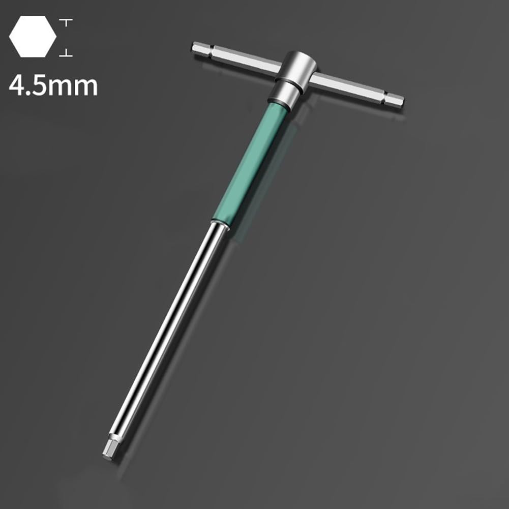 ReachMall Lot de 8 clés à molette hexagonale en forme de T en acier inoxydable pour démontage de maison, meubles, moto