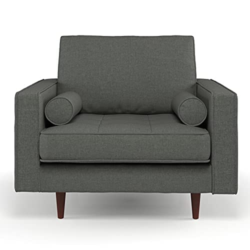 Furniture Wala Holland Fabric Upholstered Single Seater Sofa with