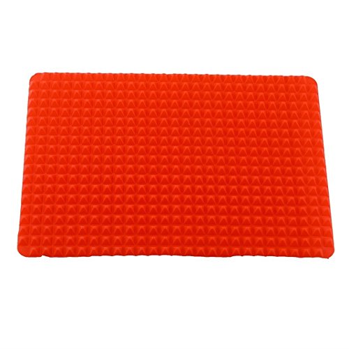 Bodhi2000 ® Tapis de cuisson en silicone antiadhésif Tapis de cuisson pour cuisson four micro-onde Pyramid Pan