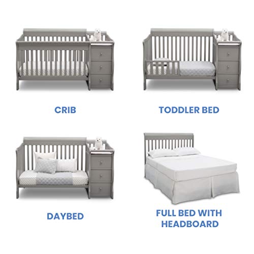 delta children princeton junction convertible crib and changer