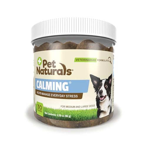 Pet Naturals Calming Chews for Medium and Large Dogs, Anxiety Relief with Gentle Ingredients for...