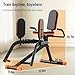 HXD-ERGO Hip Abductor Machine for Home Gym, 6-Level Glute Machine & Thigh Workout Equipment, Booty Builder with Plush Padding, Compact Leg Exercise Euipment for Women & Men