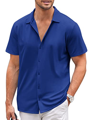 Chemise d'été décontractée boutonnée à manches courtes pour look casual chic