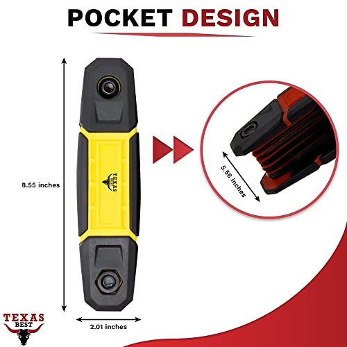 image for Texas Best Folding Metric and SAE Hex Keys | Metric and SAE Allen Wren