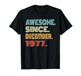 Photo Gallery fantastica maglietta retrò dal dicembre 1977 anni 47th bday maglietta Photo Gallery fantastica maglietta retrò dal dicembre 1977 anni 47th bday maglietta