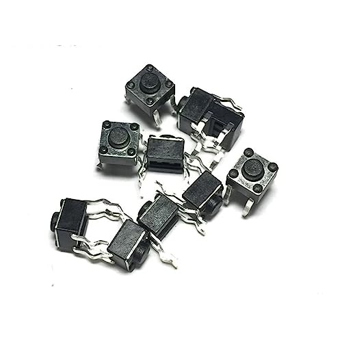 Bouton poussoir tactile 6x6x4.3mm micro interrupteur PCB dip 4 broches pour clavier lot de 100
