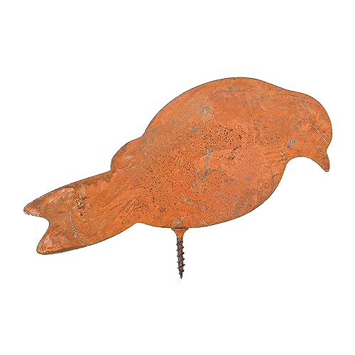 Tiardey 4PCS Metal Garden Birds Decoration Rust Bird Garden Decoration for Outdoor Autumn Decoration Outdoor Garden Decoration - Image 2